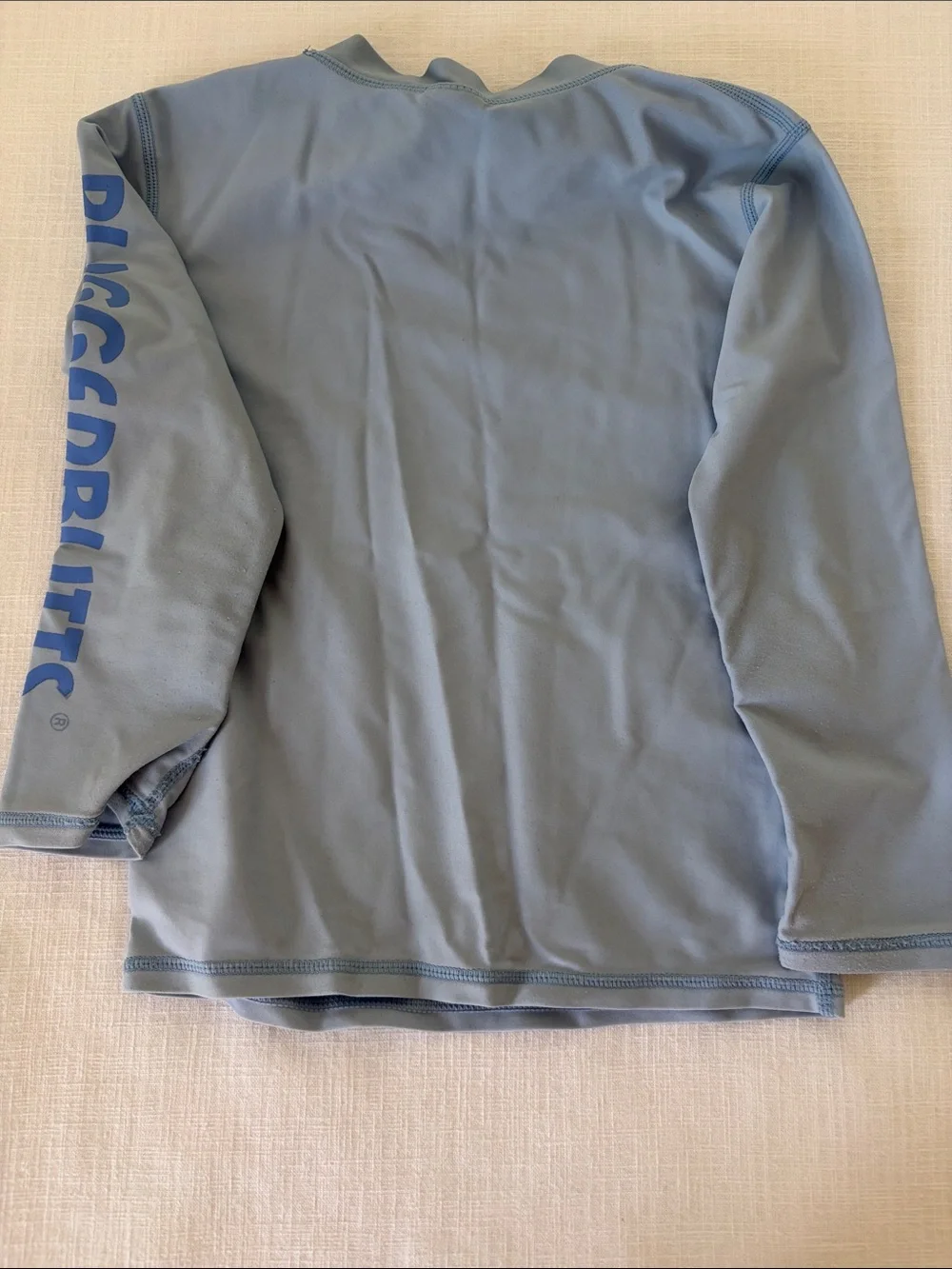 RuggedButts Light Blue Long-Sleeve Rash Guard Shirt